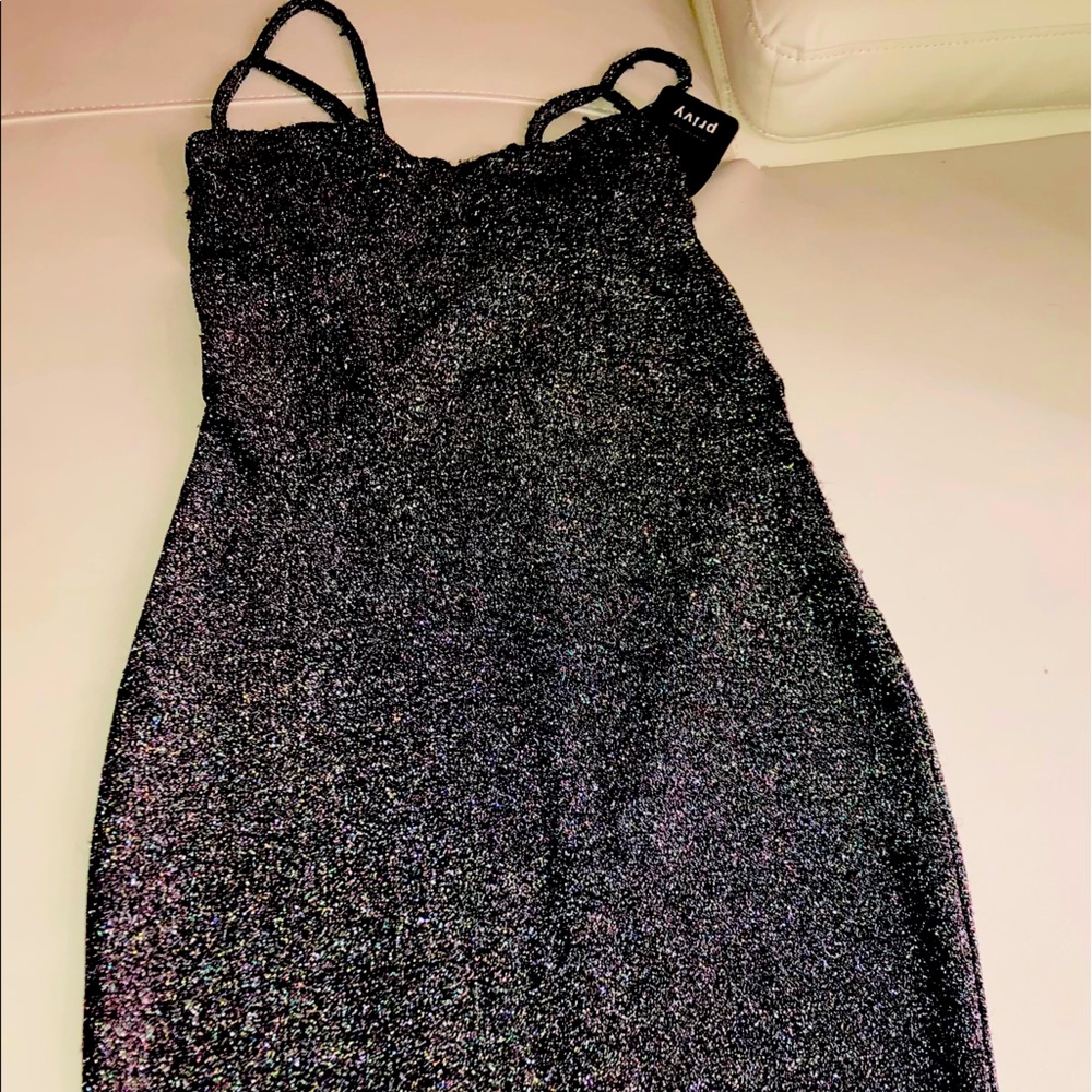 BLACK SHIMMER DRESS